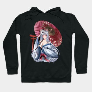 Kitsune Girl Anime Hoodie